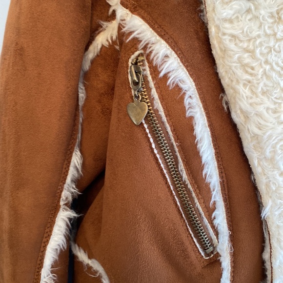 NWOT Regent Toffee Faux Suede Coat - Picture 4 of 15